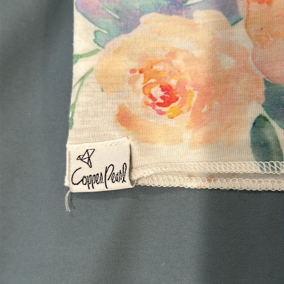 Copper Pearl - Rayon  Blend swaddle blanket. Design: Bloom - Picture 2 of 4